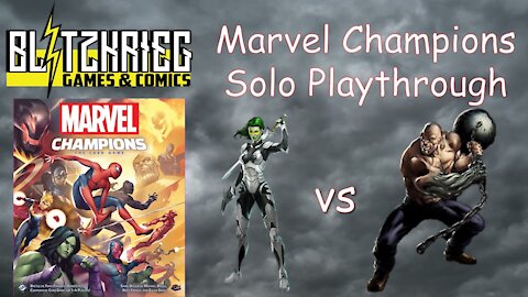 Gamora vs Absorbing Man Marvel Champions Card Game Solo Playthrough