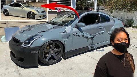 RIPPED APART....MIKE MYKE GETS THE NEW HOTTEST PARADOX COLOR | Complete G35 Wrap Guide