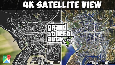 GTA5 4K SATELLITE MODE | GOOGLE MAPS SATELLITE MOD IN GTA5