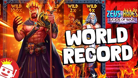 ZEUS VS HADES 🔥 WORLD RECORD NON STREAMER WIN!