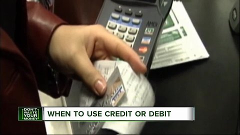 Credit card or debit card? If you're trying to save money, make sure you know the difference