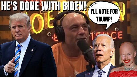 Joe Rogan Will VOTE FOR TRUMP & BLASTS BIDEN for Inclusion HIRES & MENTAL DECLINE!