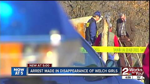 Arrest made in missing Welch girls case