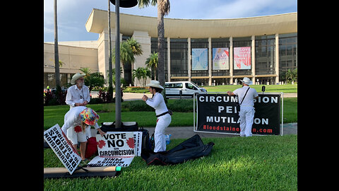 Good Morning Orlando! Bloodstained Men protest the AAP