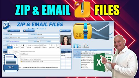 Learn How To Zip & Email Files or Folders From Excel in Just One Click