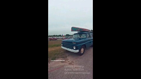 Wanderlust Wheels: 1960s Suburban with Canoe Ready for Adventure at Lonestar Roundup 2024 #chevrolet