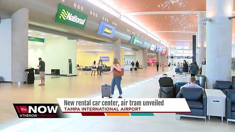 New rental car center, 'SkyConnect' air tram unveiled at Tampa International Airport