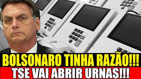 BOLSONARO TINHA RAZÃO!!! TSE PROMETE ABRIR CODIGO-FONTE DE URNAS!!!