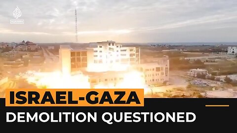 Journalist questions bombing of Gaza university | Al Jazeera Newsfeed