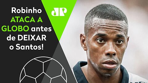 ÁUDIO VAZADO! Robinho ATACA a Globo antes de SUSPENDER contrato com o Santos!