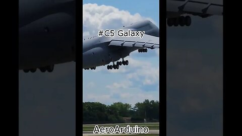 Couldn't Believe Giant #C5 Galaxy Takeoff Over My Head #Aviation #Fly #AeroArduino