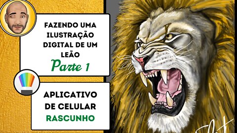 Ilustração Digital - Leão - PARTE 1