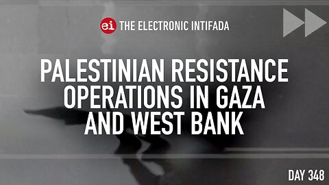 Palestinian resistance operations in Gaza and West Bank, with Jon Elmer