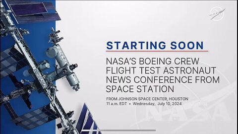 NASA’s boeing crew flight test astronauts news conference from space station