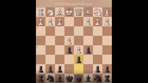 Old Benoni Defense Gameplay Chess