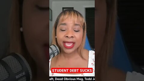 STUDENT DEBT SUCKS! #studentdebt #shorts #sabbysabs