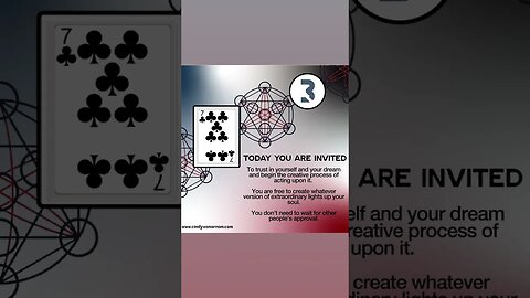 Create Your Extraordinary Life - 7 Of Clubs