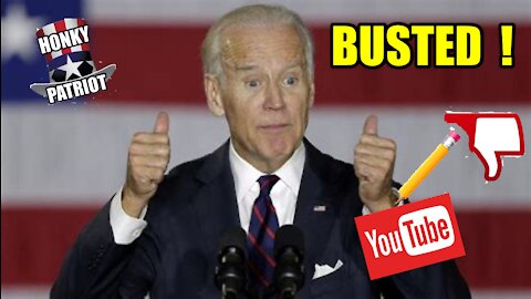 YOUTUBE CAUGHT REMOVING DISLIKES FROM JOE BIDEN'S VIDEO