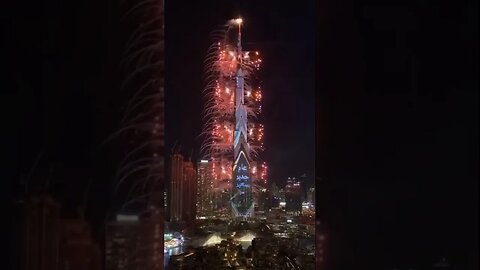 Dubai Burj Khalifa New Year s Eve Fireworks 2023#shorts