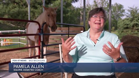 Six years ago, she adopted her first horse Ace who inspired her to start a therapy business using horse.