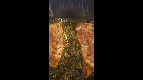 rockfish and spinach