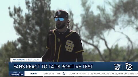 Fans react to Tatis positive test