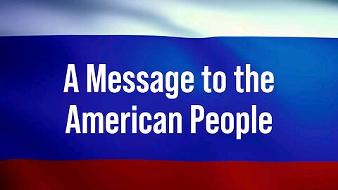 20240611致美國人民的信息A Message to the American People來源： #InfoWars #GregReese