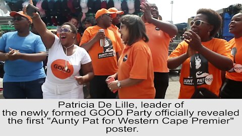 SOUTH AFRICA - Cape Town - De Lille reveals Aunty Pat for Western Cape Premier Poster (Video) (Kqt)