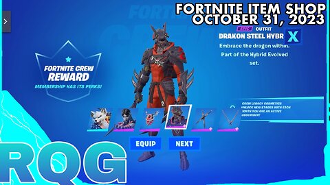 “NEW” DRAKON STEEL HYBRID IS HERE! HAPPY HALLOWEEN 🎃 FORTNITE ITEM SHOP (October 31, 2023)