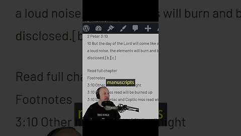 Manuscript Variations of 2 Peter 3:10