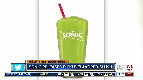 Sonic Drive-In debuts Pickle Juice Slush on Monday