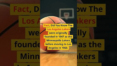 LA Lakers #Facts you wont forget #1