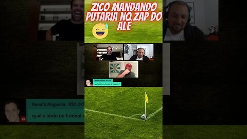 Zico mandando putaria no Zap do Alê #shorts #zico #futebol #shortsvideo #shortsviral #subscribe