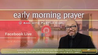 Early morning prayer with Pastor Carl