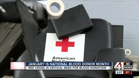 American Red Cross urging people to add giving blood to New Year's resolutions