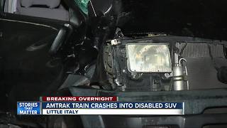 Amtrak train crashes into SUV