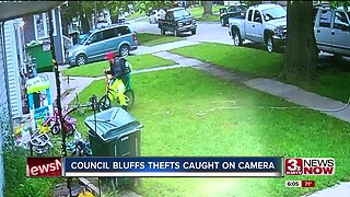 Council Bluffs thefts caught on camera