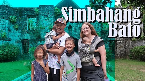 My American wife visits Simbahan Bato | Mindoro Philippines