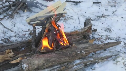 Winter Camping: $7.86 Warm Winter Shelter