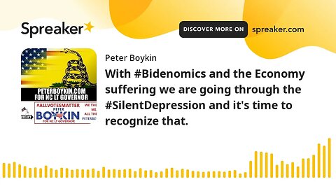 With #Bidenomics and the Economy suffering we are going through the #SilentDepression and it's time