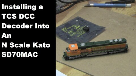 Installing a TCS Decoder Into a Kato SD70MAC