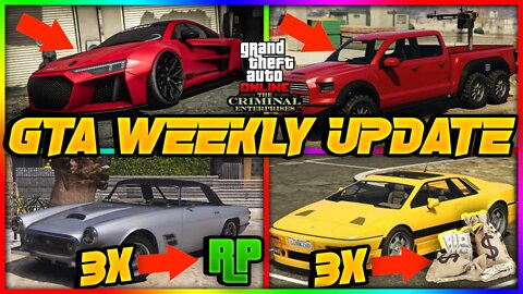 NEW GTA 5 ONLINE WEEKLY UPDATE ! (BRAND NEW VEHICLE , NEW ADVERSARY MODE + 2X RP & $)