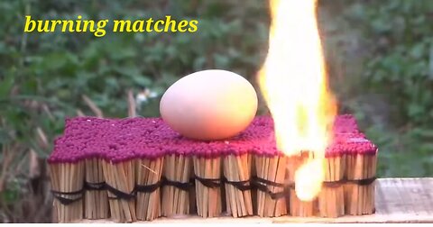 Burning matches