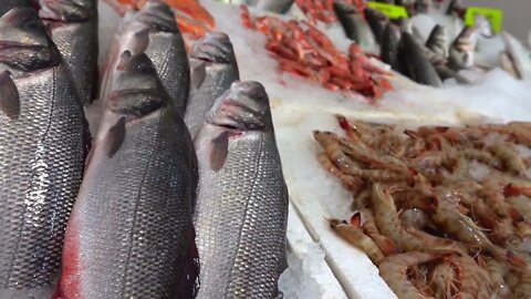 Fishes On Ice In Fish Store 1