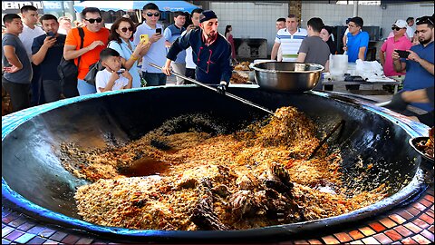 THE MOST GAINT PILAF,3000 KG WEDDIG PILAF.