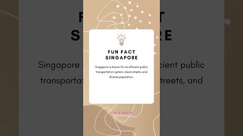 Fun Facts Singapore