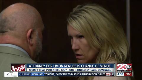 Attorney for Sabrina Limon files change of venue motion