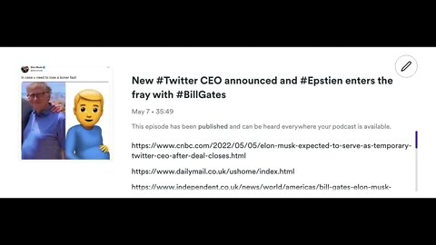 New #Twitter CEO announced and #Epstien enters the fray with #BillGates