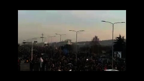 SERBIA - Massive PROTEST In Belgrade Serbia Against Planned Lithium Mine