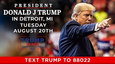 LIVE: President Trump in Detroit, MI - August, 20, 2024